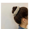Plush Knit Scrunchie Hair Ties with Leather Accent