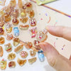 3D Jelly Sticker Pack – Cute Cartoon Animals & Ghosts for DIY Decor