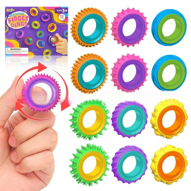 Silicone Sensory Ring Fidget Toy for Stress Relief and Focus