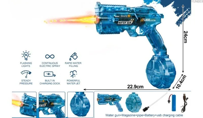 Automatic Electric Water Gun with LED Lights