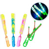 LED Light-Up Flying Copter Toys with Catapult Launcher