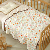 Baby Bear Print Cotton Gauze Swaddle Blanket