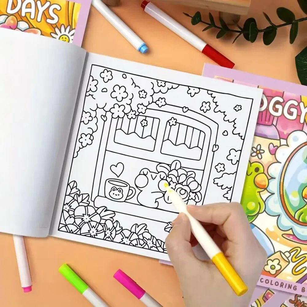 Relaxing Garden Coloring Book for Adults and Teens
