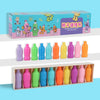 A box of a color memory matching game featuring various colored bottles with cute animal characters.
