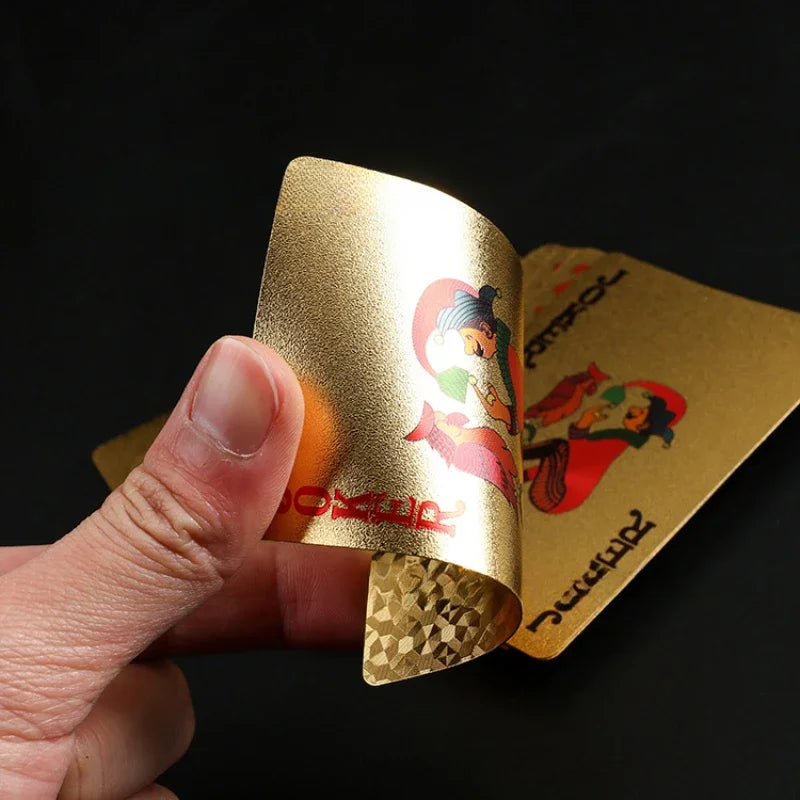 24K Gold Metallic Waterproof Playing Cards