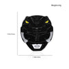 Black enamel pin featuring a dinosaur ranger battle suit and helmet design