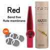 Gold-Plated Metal Kazoo with 5 Replacement Films