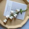 Handmade Crochet Bluebell Flower Car Pendant