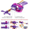 A purple two-way rotation mode spinning top launcher suitable for both left and right gyroscopes