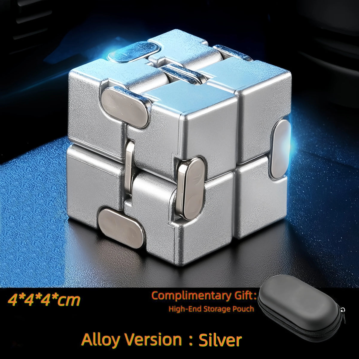 Infinity Cube Fidget Toy – Durable Metal & Plastic Stress Reliever