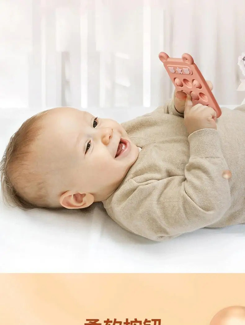 Baby Silicone Remote Control Teether Toy for Soothing Gums