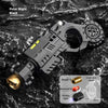 A black alloy shell-ejecting toy pistol and fidget spinner set displayed on a dark, textured surface.