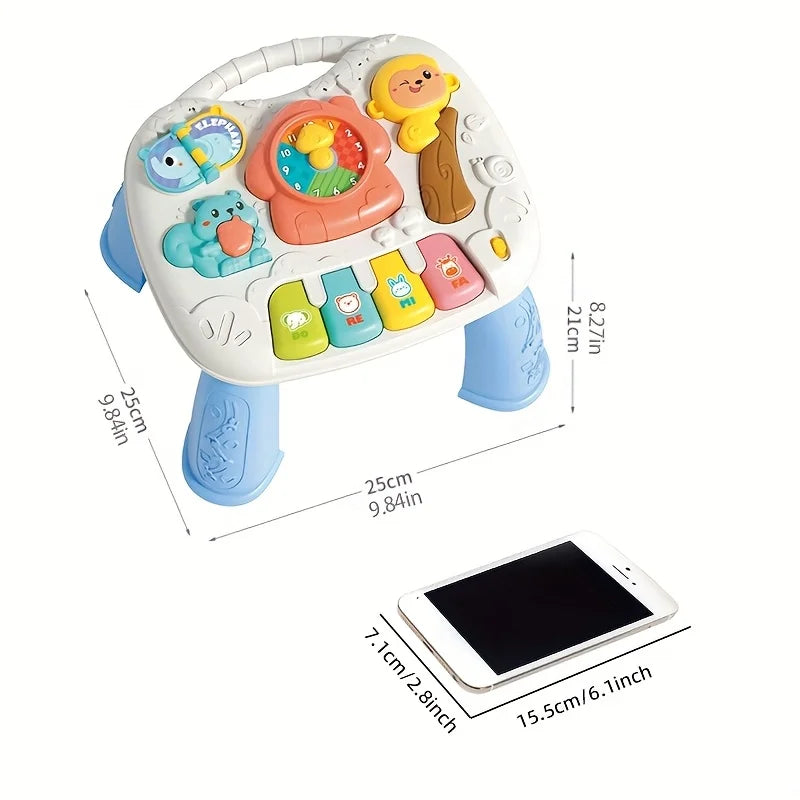 Baby Interactive Learning Table with Animal Sounds & Piano Keys