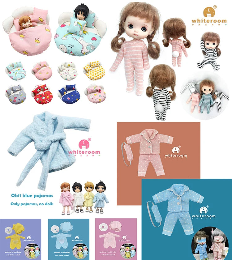 16cm Articulated Fashion Doll with Big Eyes and Dress-Up Outfit