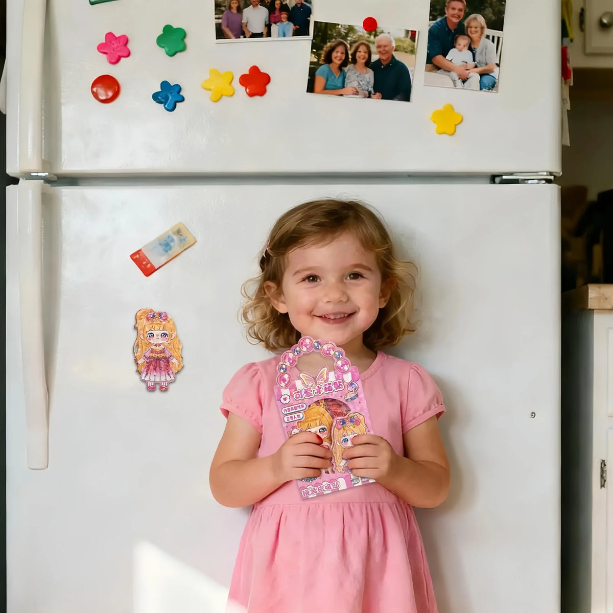 3D Magnetic Dress-Up Doll Set with Stand & Mix-and-Match Outfits
