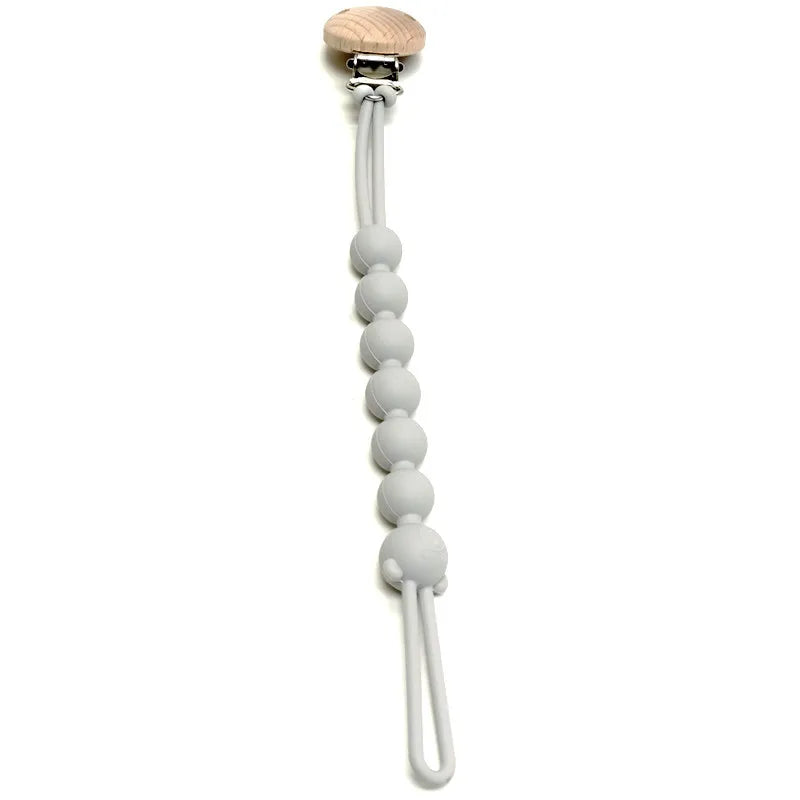 Baby Pacifier Clip with Silicone Teething Beads