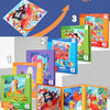 A set of magnetic puzzle books featuring vehicle, ocean, and dinosaur themes for children.
