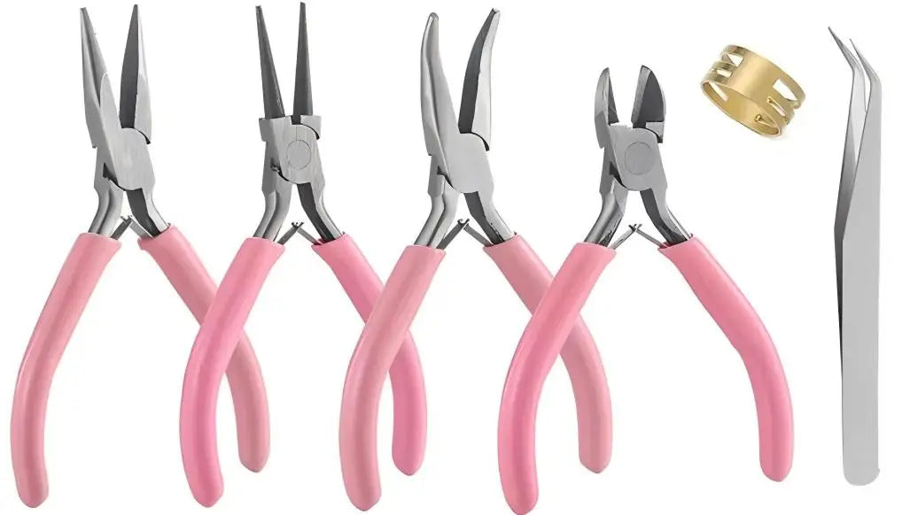 Complete Jewelry Making Tool Set with Pliers and Ring Sizer