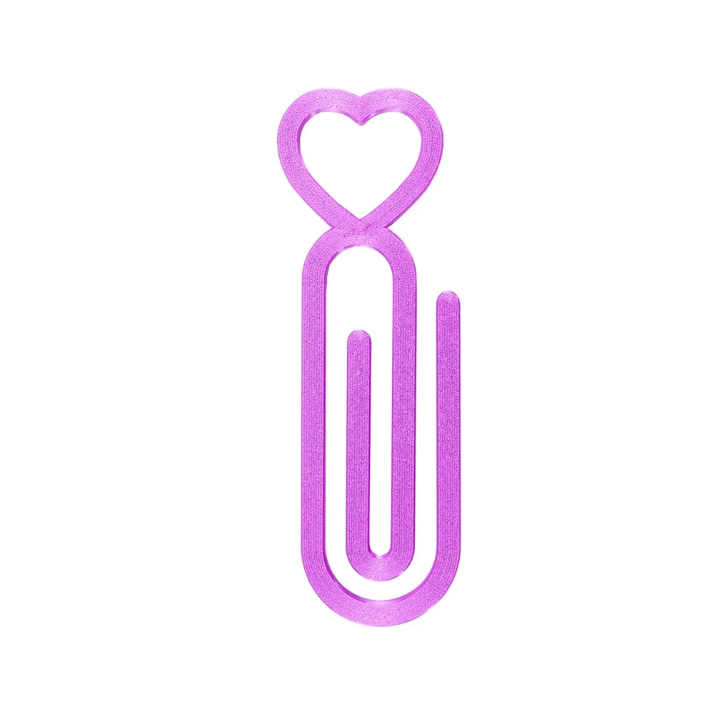 A purple heart-shaped canvas clip for diamond painting or cross stitch.
