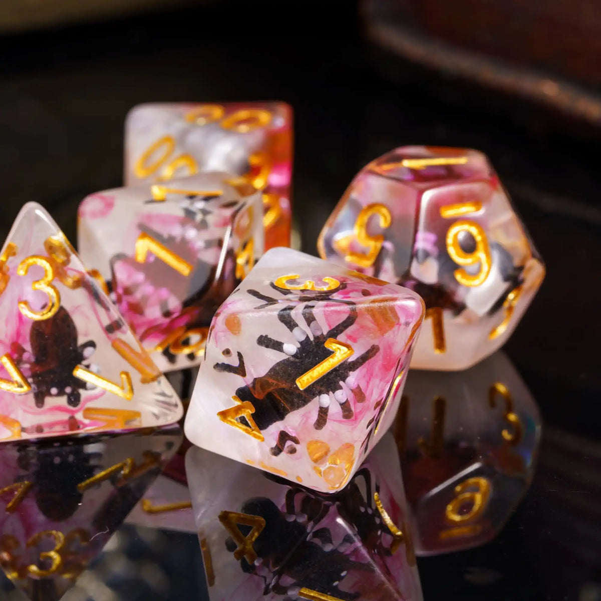 Cute Animal Resin Polyhedral Dice Set