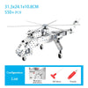 Metal 3D Aircraft Model Building Kit with Screw Assembly