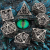 Hollow Metal Polyhedral Dragon Dice Set