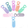 A collection of heart-shaped canvas clips in various pastel colors including pink, purple, green, and orange.