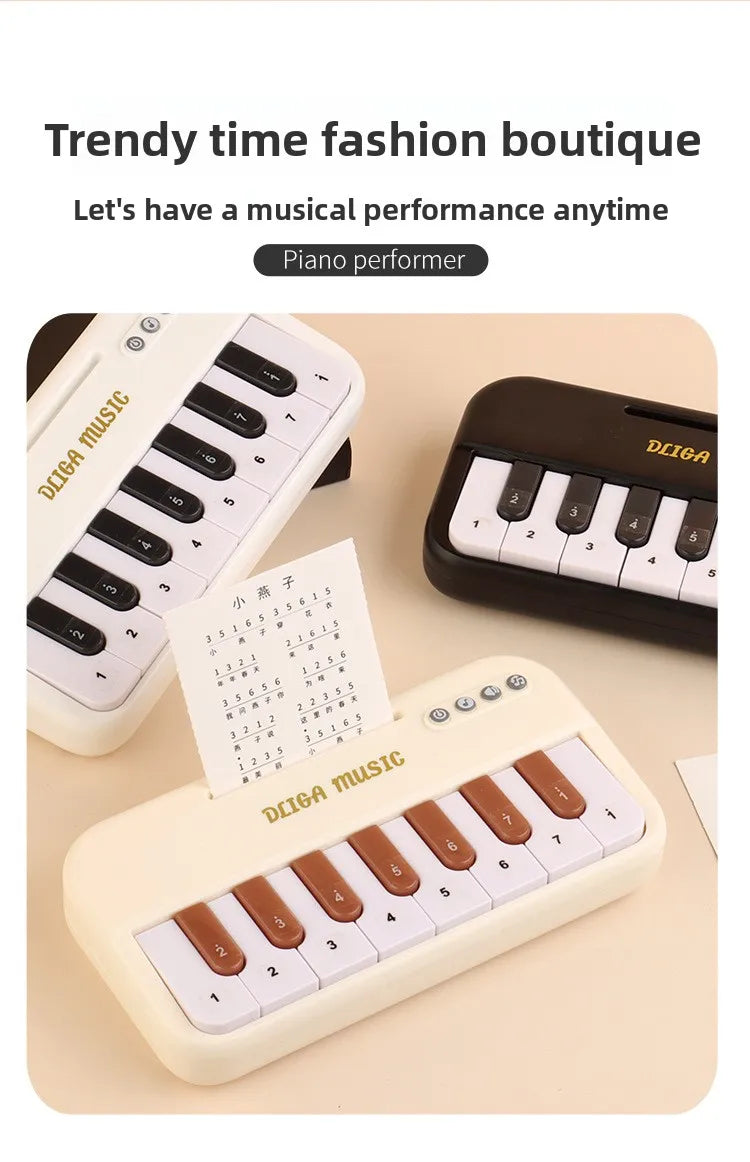 Mini Electronic Keyboard Piano with Light Effects for Kids