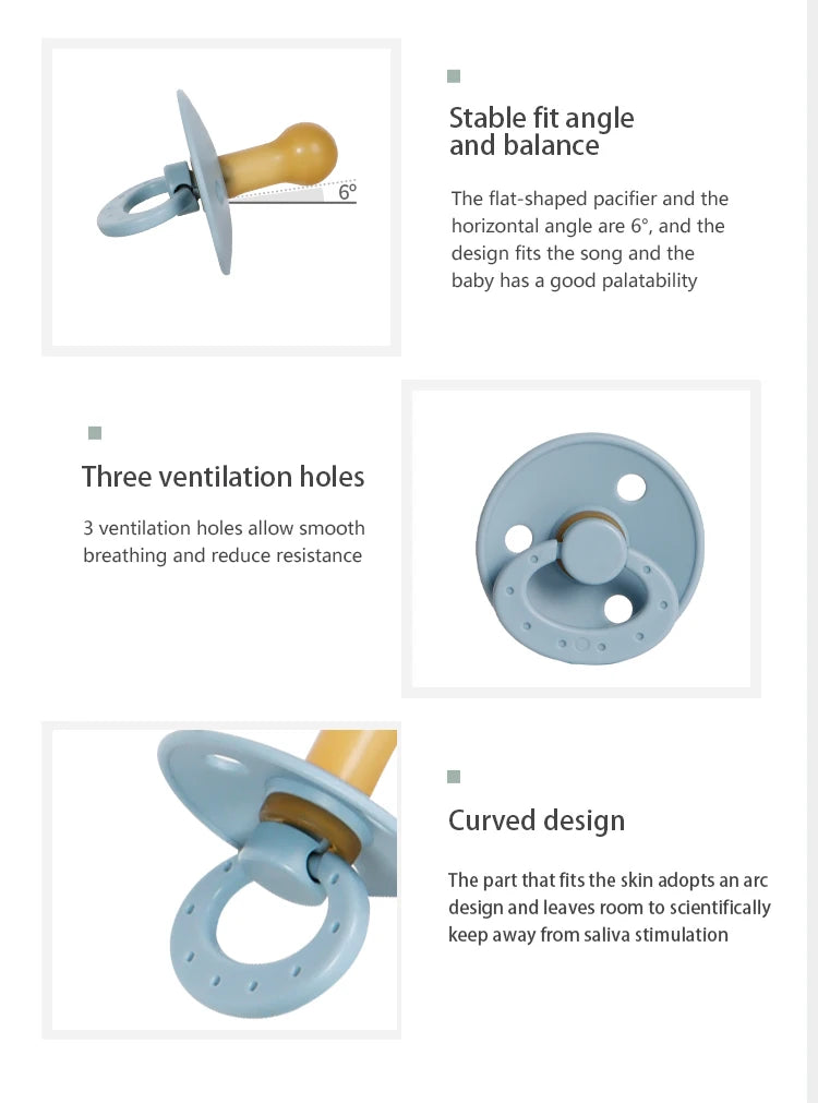 BPA-Free Silicone Baby Pacifier Set for Newborns