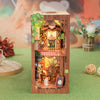 Owl Bookstore Miniature Book Nook DIY Kit with LED Lighting