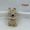 Handmade Amigurumi Plush Toy Set – Fox, Cow & Lamb Sleeping Dolls