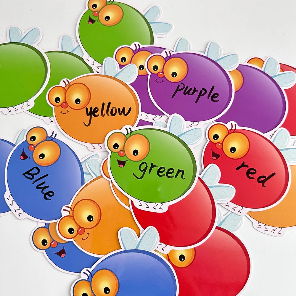 Dry-Erase Fly Swat Game Cards for Kids Learning
