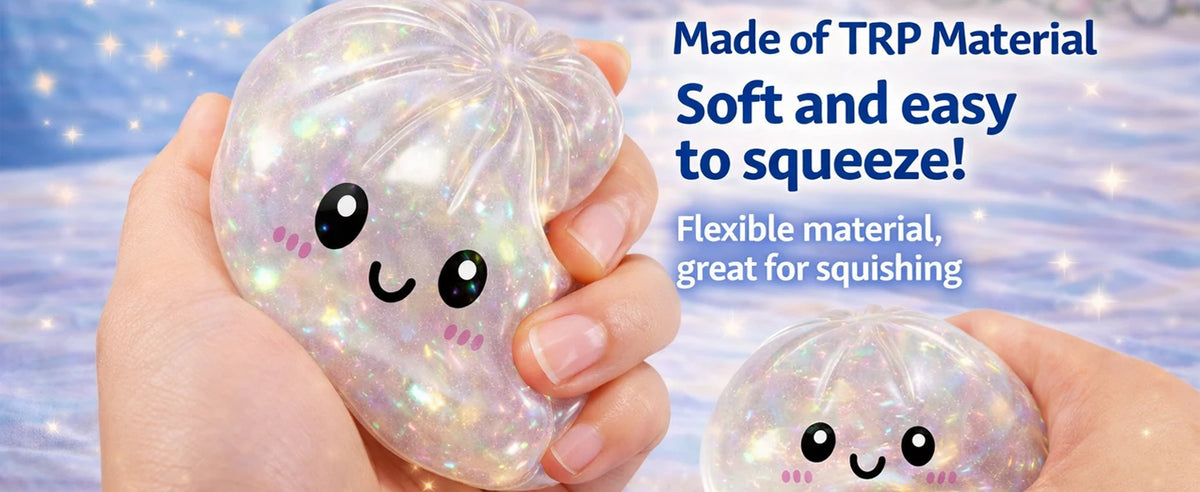 Glitter Dumpling Squishy Stress Relief Toy
