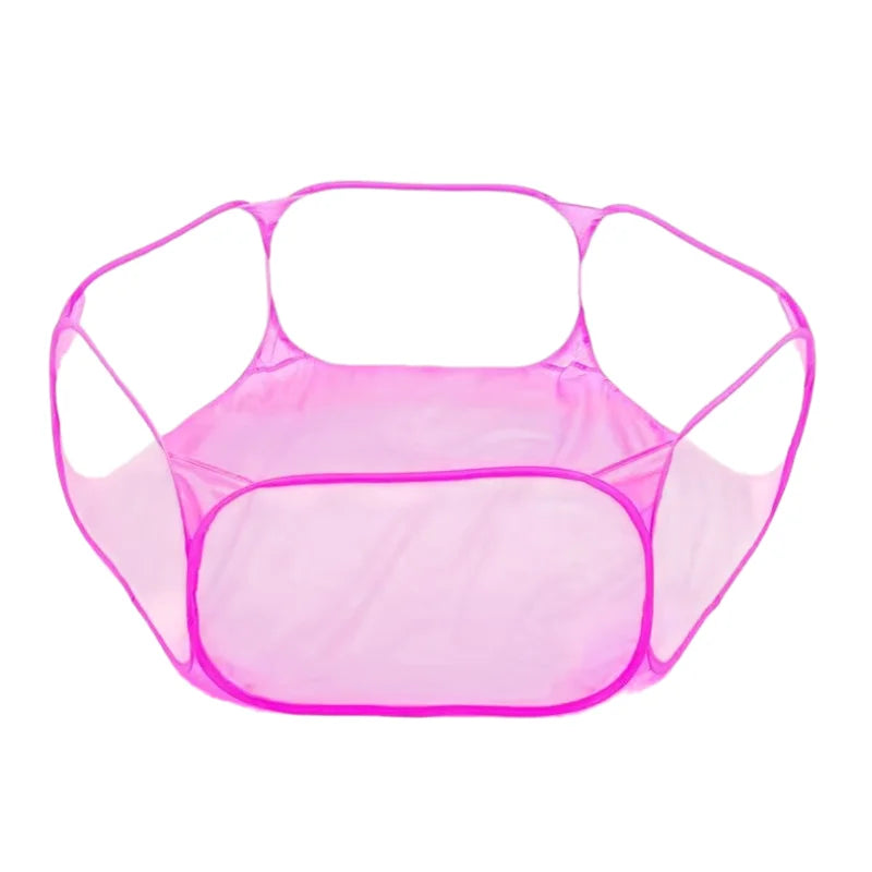 Foldable Hexagon Kids Playpen with Mesh Windows