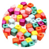Acrylic Alphabet Beads for Jewelry Making - Mixed Letter Cubes
