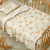 Baby Bear Print Cotton Gauze Swaddle Blanket