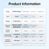 Product information table detailing specifications for GAN356 Maglev puzzles including model size weight and magnetic system 