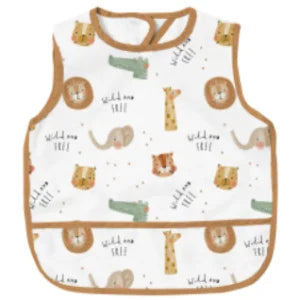 Waterproof Baby Full-Coverage Feeding Bib with Long Sleeves