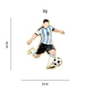 Cartoon Football Player No. 7 Enamel Pin