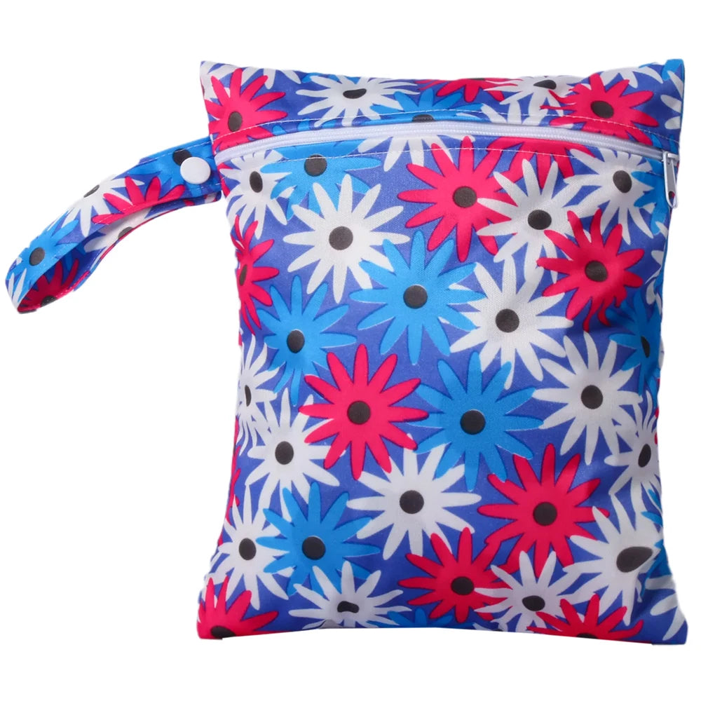 Waterproof Wet Bag with Zipper — Cute Storage for Diapers, Swimwear & More