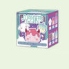 A box of Geometric Monster Mini Bean Blind Box featuring various vinyl figures and accessories.