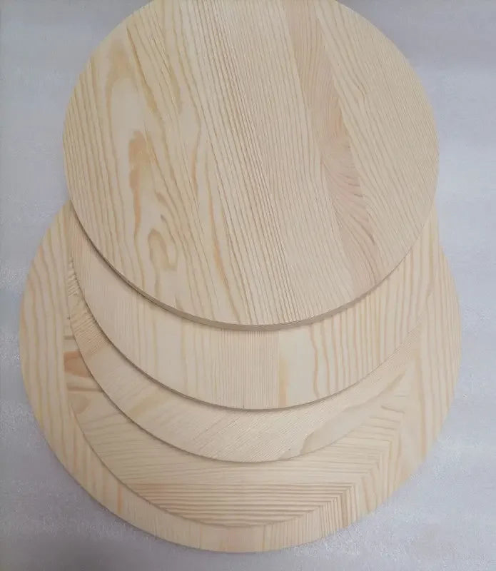 Round Solid Wood Sheets for DIY Crafts and Home Decor