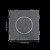A square grid of small, round fuse beads for 3D pixel art creation.