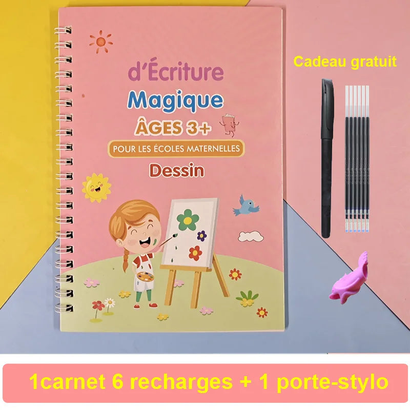Reusable Magic Arabic Writing Practice Book for Kids