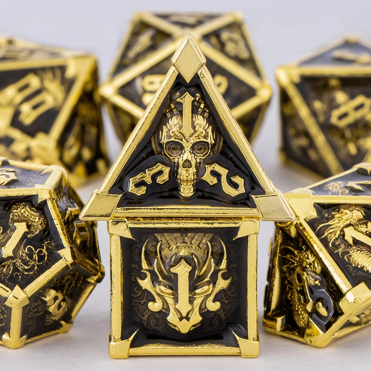 Precision Metal Polyhedral Dice Set for RPG & Tabletop Gaming