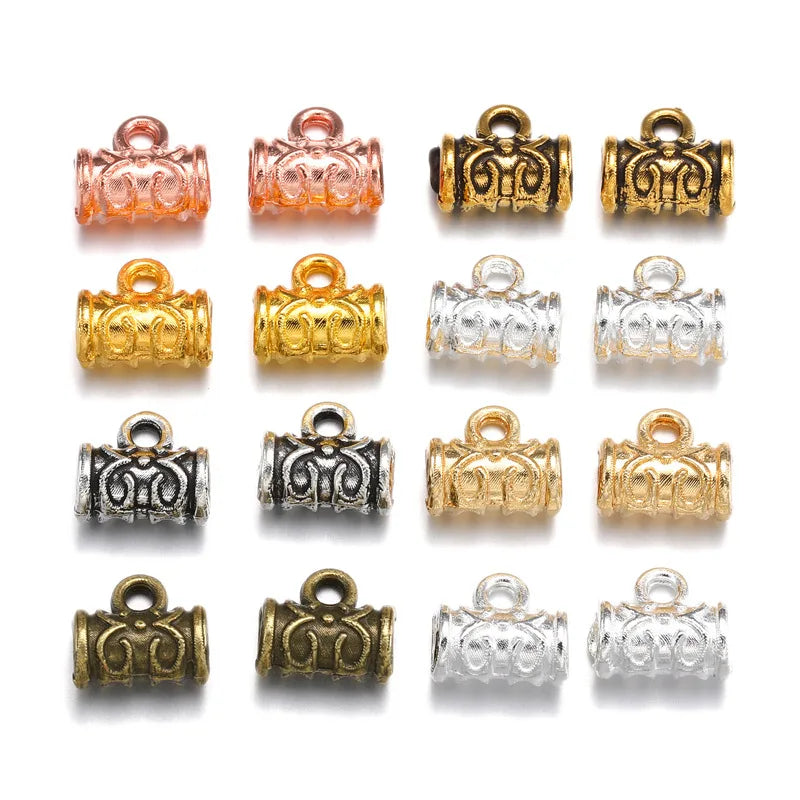 100-Piece Metal Bead Bails for Jewelry Making