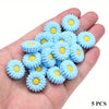 20mm Daisy Silicone Beads for DIY Jewelry & Crafts