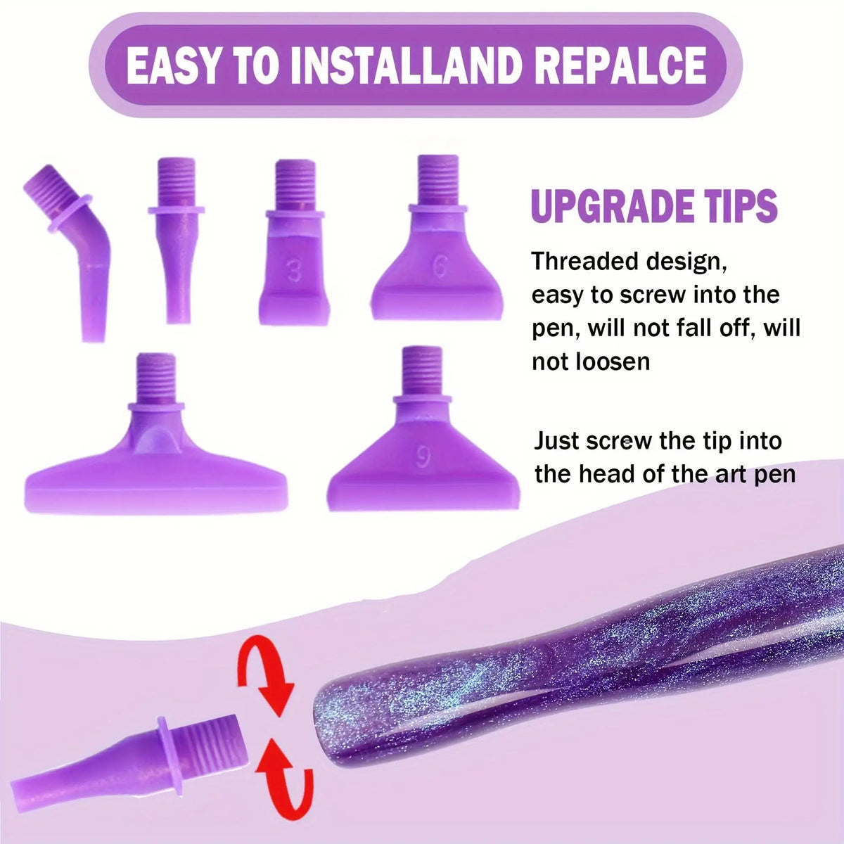 5D Diamond Painting Pen Tool Kit with Roller & Wax Pad