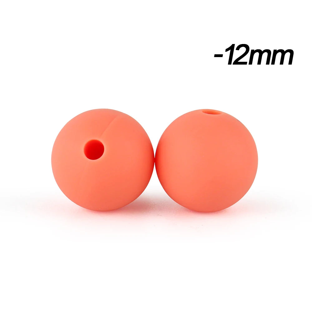 12mm Silicone Beads for DIY Jewelry Making & Crafts (20/50/100 Pack)