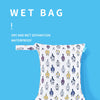 Reusable Wet & Dry Diaper Storage Bags with Double Zipper